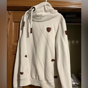 white/cream color hoodie from The Buckle